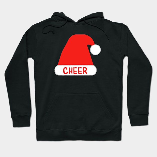 Cheer Santa's Hat Hoodie by ArtMorfic